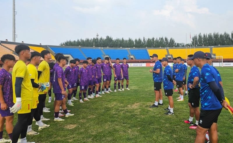 U16 Việt Nam vừa bất ngờ đánh bại U16 Uzbekistan (Ảnh: VFF).