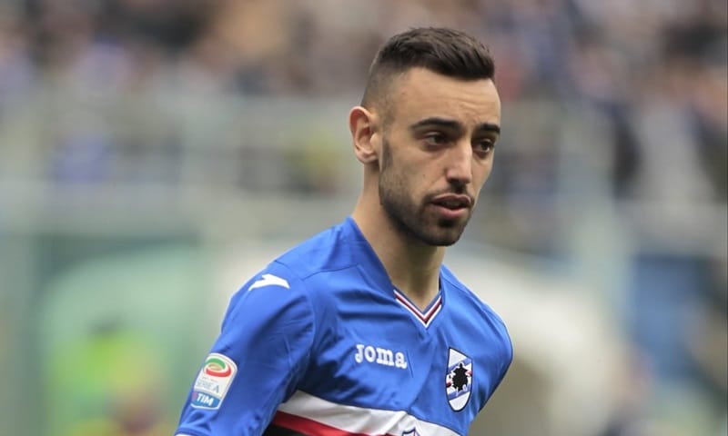 Bruno có 1 mùa giải chơi cho Sampdoria