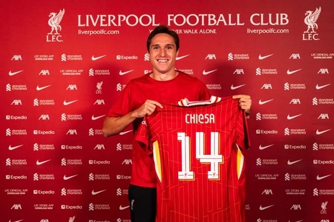 Liverpool công bố thương vụ Federico Chiesa từ Juventus