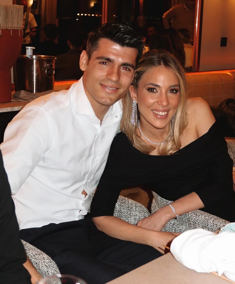 Morata và vợ thời còn bên nhau