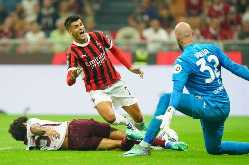 Kết quả bóng đá AC Milan vs Torino: Morata mở tài khoản, thoát thua nghẹt thở!