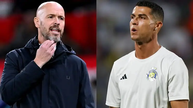 HLV Ten Hag bị Ronaldo chỉ trích vì quá tiêu cực