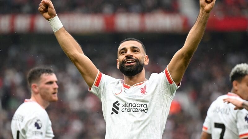 Salah tỏa sáng trong trận đấu giữa Liverpool và Man United.