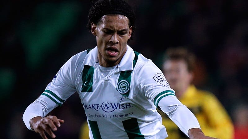 Van Dijk lúc chơi cho Groningen