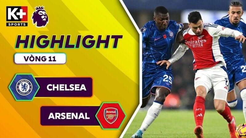 Highlights Chelsea vs Arsenal, vòng 11 Ngoại hạng Anh 2024/25