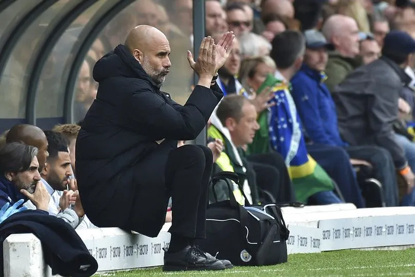 Aston Villa vs Man City, Pep Guardiola