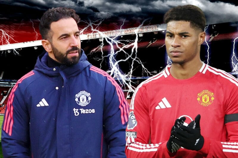 HLV Man Utd nói lời mỉa mai Marcus Rashford